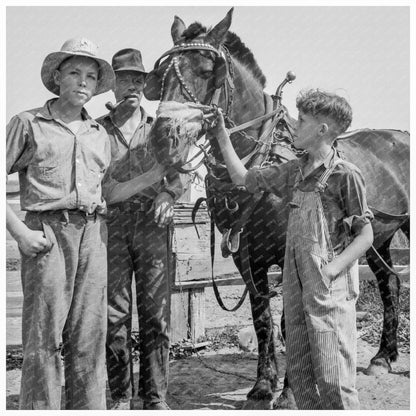 Hired Man Assisting Farmers Son Yakima County 1939 - Available at KNOWOL