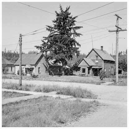 Historic Tenino Residence August 1939 Washington Photo - Available at KNOWOL