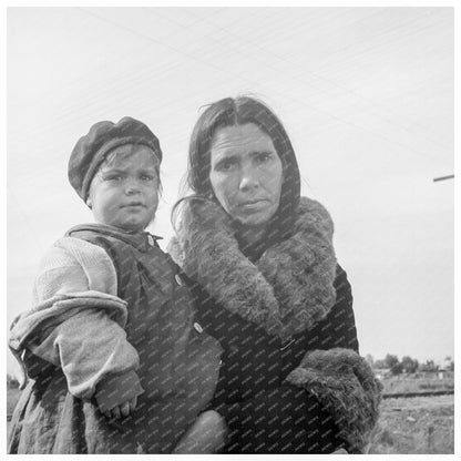 Homeless Mother and Child on U.S. Route 99 February 1939 - Available at KNOWOL