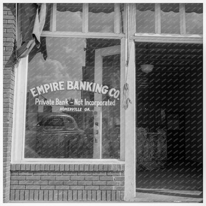 Homerville Georgia Bank July 1937 Historic Image - Available at KNOWOL