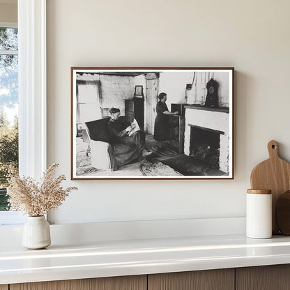 Homesteading Couple in Adobe House Pie Town New Mexico 1940 - Available at KNOWOL