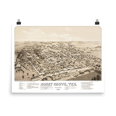 Honey Grove, TX 1886 - Available at KNOWOL