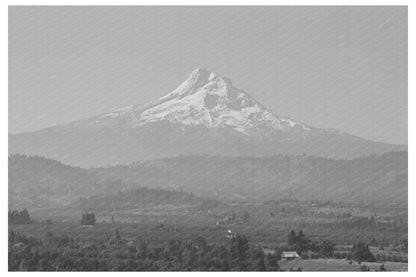 Hood River Valley Orchards with Mount Hood September 1941 - Available at KNOWOL