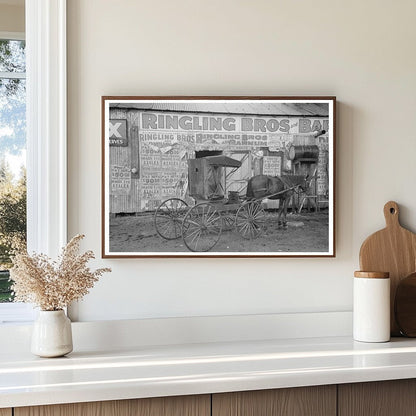 Horse and Buggy in Front of Store Lafayette Louisiana 1938 - Available at KNOWOL