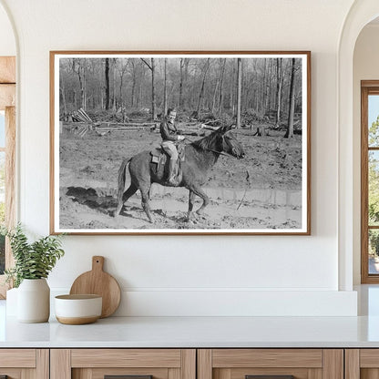 Horseback Ride to Chicot Farms Project Arkansas 1939 - Available at KNOWOL