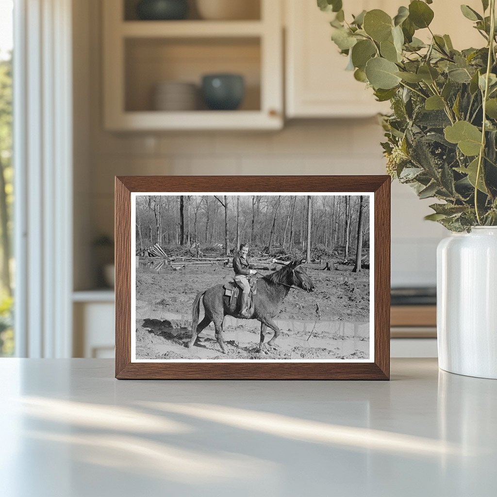 Horseback Ride to Chicot Farms Project Arkansas 1939 - Available at KNOWOL