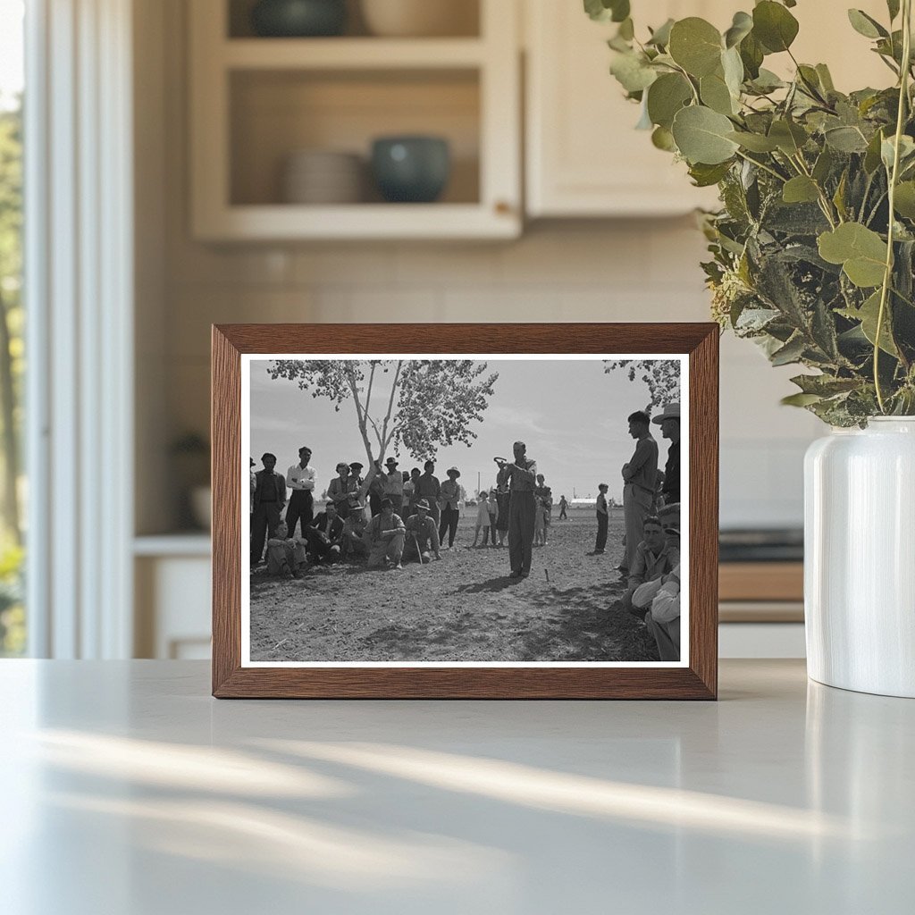 Horseshoes Game at Farmworkers Field Day Yuma Arizona 1942 - Available at KNOWOL