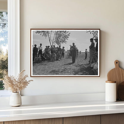 Horseshoes Game at Farmworkers Field Day Yuma Arizona 1942 - Available at KNOWOL