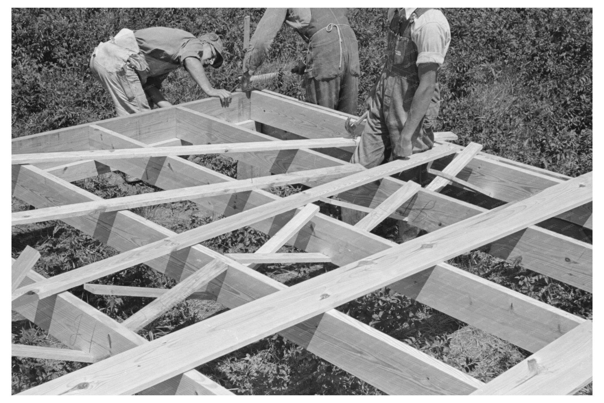 House Construction Process in New Madrid County 1938 - Available at KNOWOL