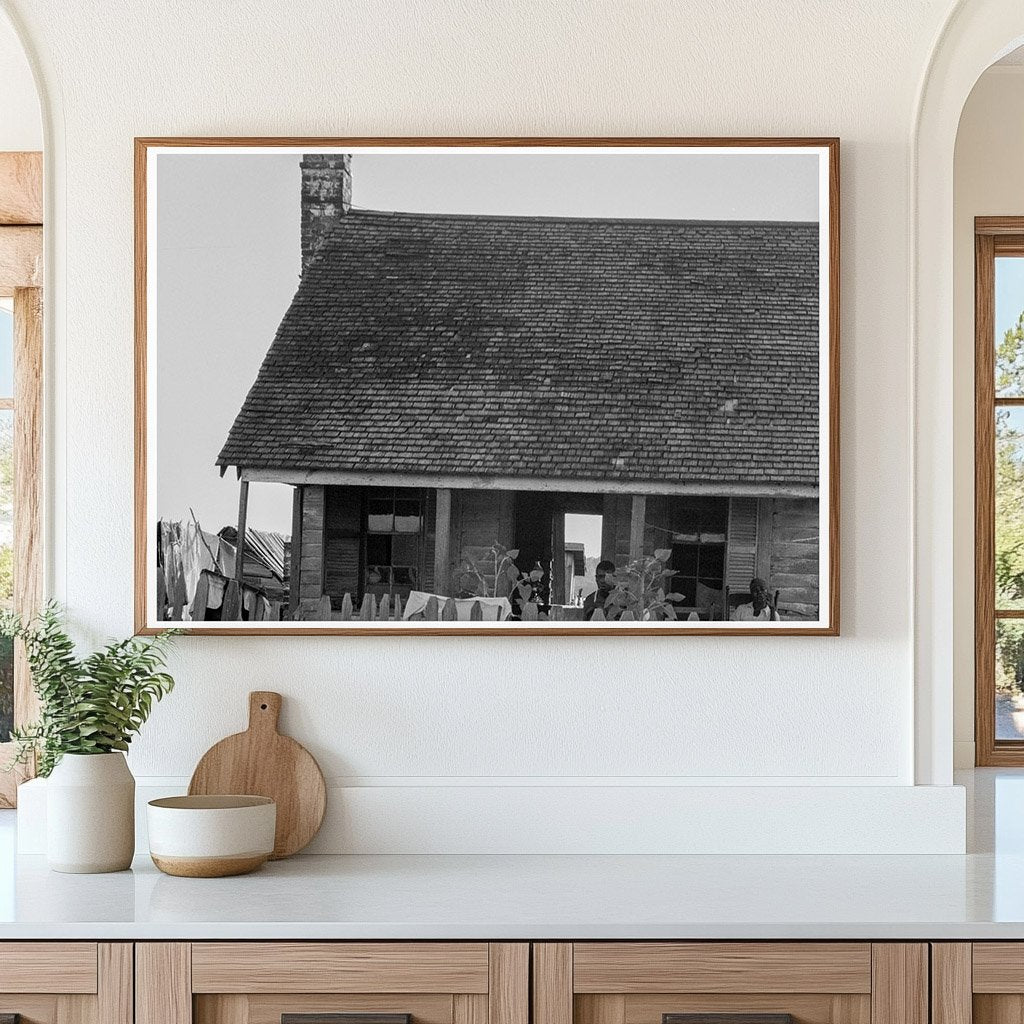 House on Louisiana Cotton Plantation July 1937 - Available at KNOWOL