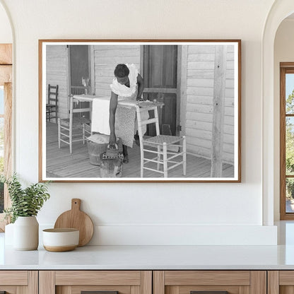 Housewife Ironing in Caruthersville Missouri 1938 - Available at KNOWOL