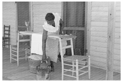 Housewife Ironing in Caruthersville Missouri 1938 - Available at KNOWOL