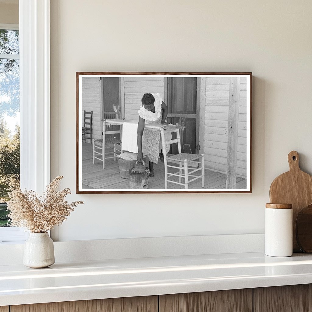 Housewife Ironing in Caruthersville Missouri 1938 - Available at KNOWOL