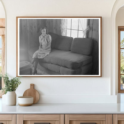 Housewife Reading in Living Room Chicot Farms Arkansas 1939 - Available at KNOWOL