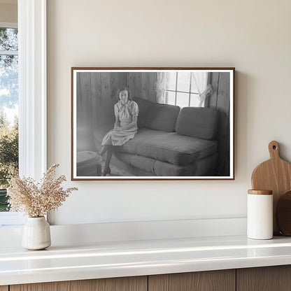 Housewife Reading in Living Room Chicot Farms Arkansas 1939 - Available at KNOWOL