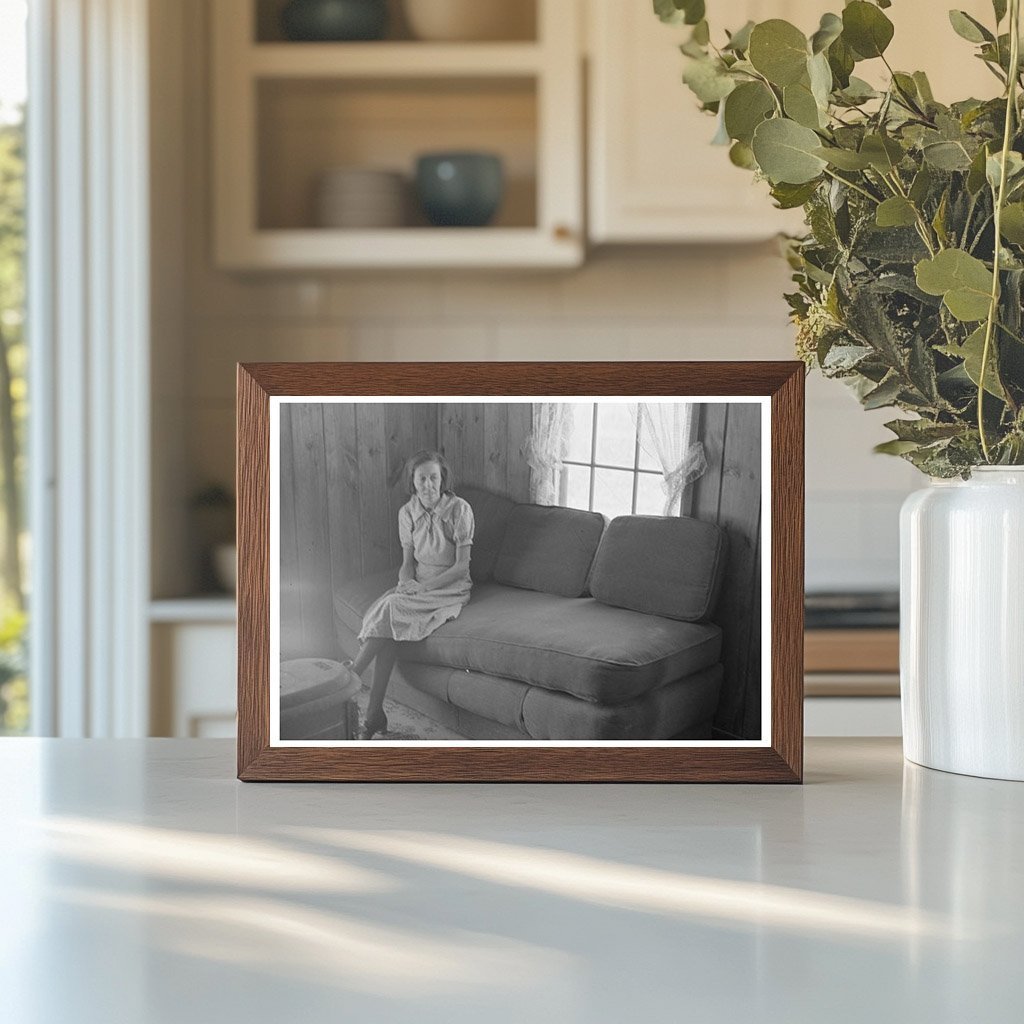 Housewife Reading in Living Room Chicot Farms Arkansas 1939 - Available at KNOWOL