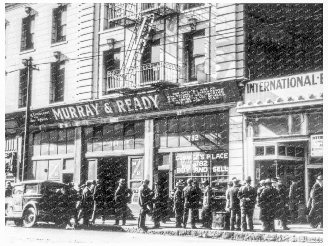 Howard Street San Francisco Skid Row February 1937 - Available at KNOWOL