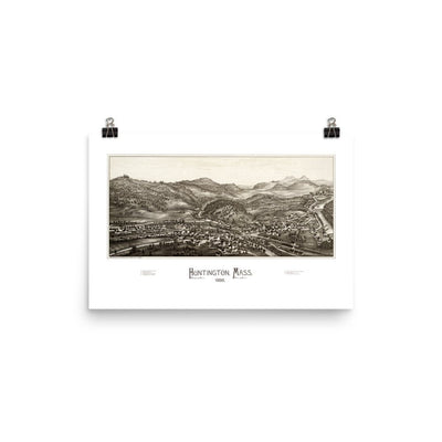 Huntington, MA 1886 Map - Available at KNOWOL