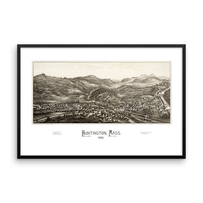 Huntington, Massachusetts, 1886 Framed - Available at KNOWOL