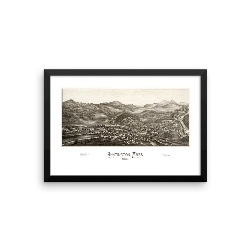 Huntington, Massachusetts, 1886 Framed - Available at KNOWOL