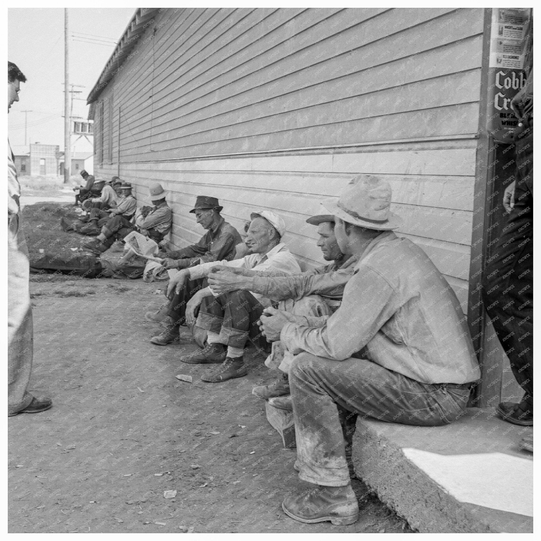 Idle Men by Pastime Cafe Tulelake California 1939 - Available at KNOWOL