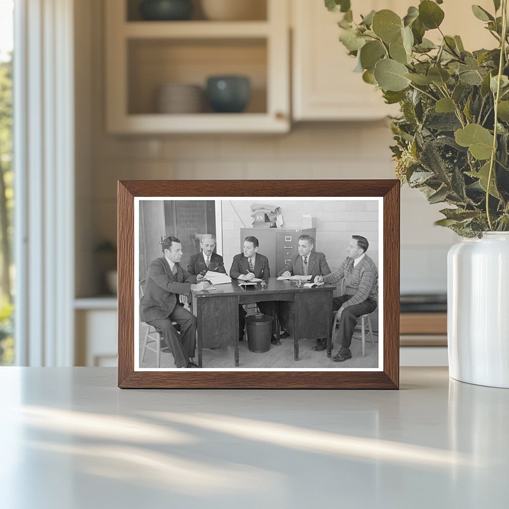 Industrial Committee Meeting in Jersey Homesteads 1936 - Available at KNOWOL