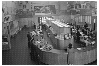 Interior of U.S. Information Building May 1943 - Available at KNOWOL