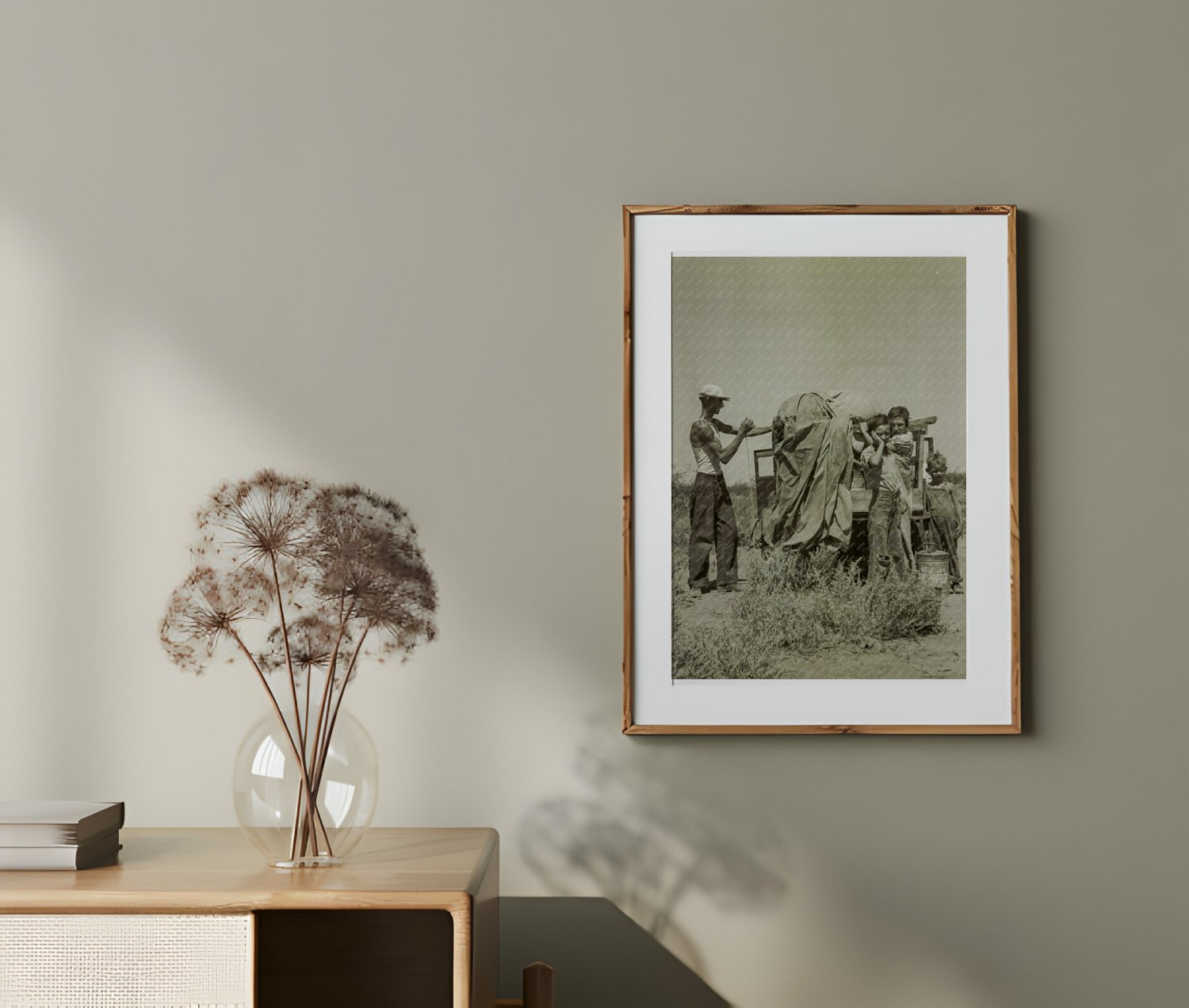 Iowa Painter and Family in Financial Distress New Mexico August 1937 Vintage Photo - Available at KNOWOL