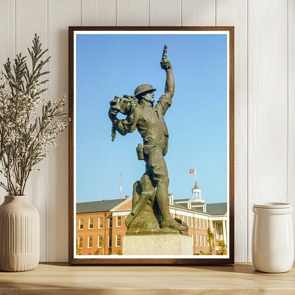 Iron Mike Statue Parris Island South Carolina 1942 - Available at KNOWOL