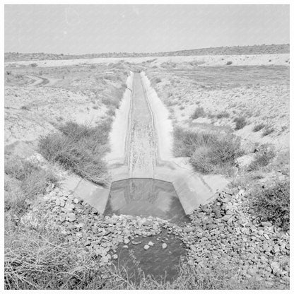 Irrigation Canal Near Nyssa Malheur County Oregon 1939 - Available at KNOWOL