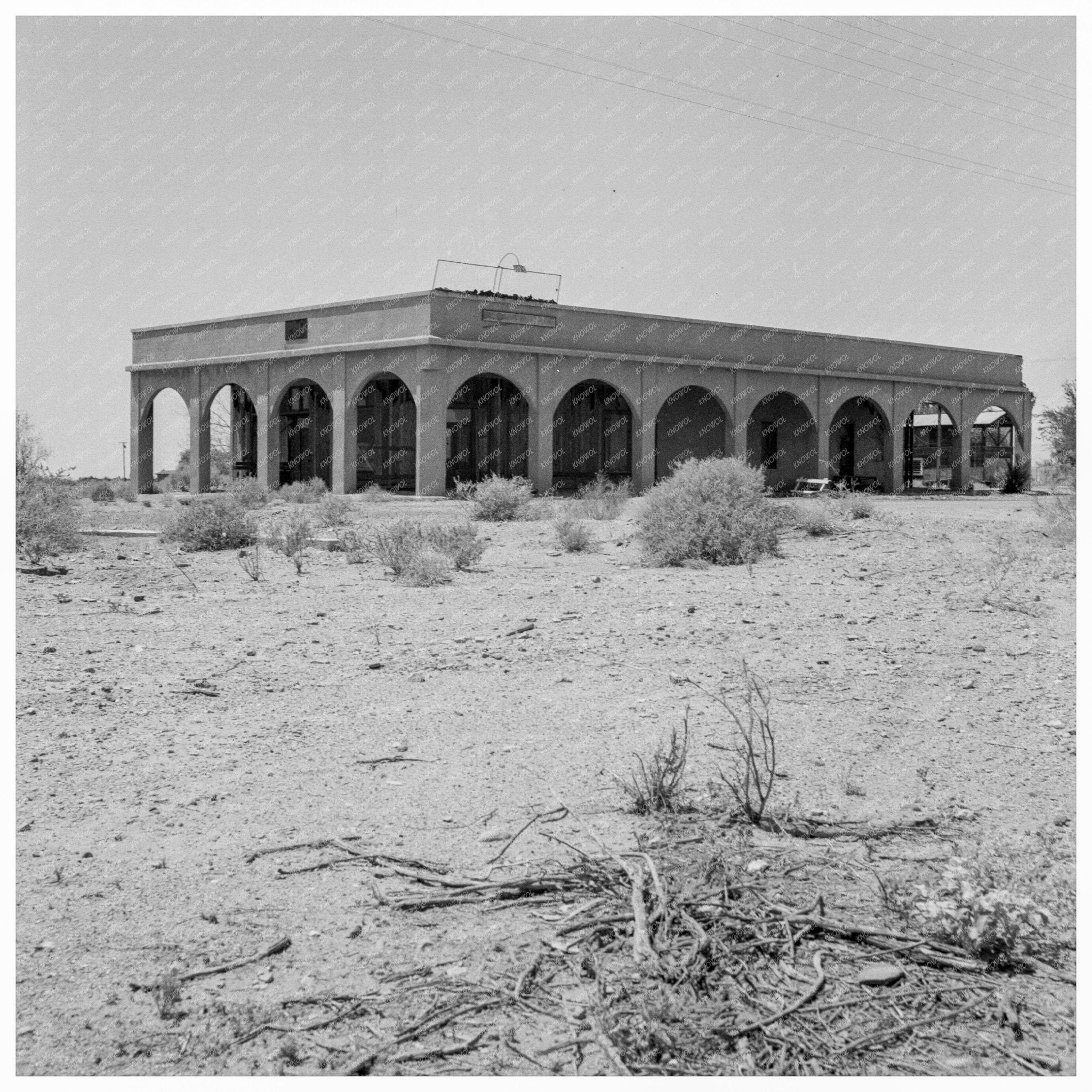 Irrigation Collapse in Nyland California 1937 - Available at KNOWOL