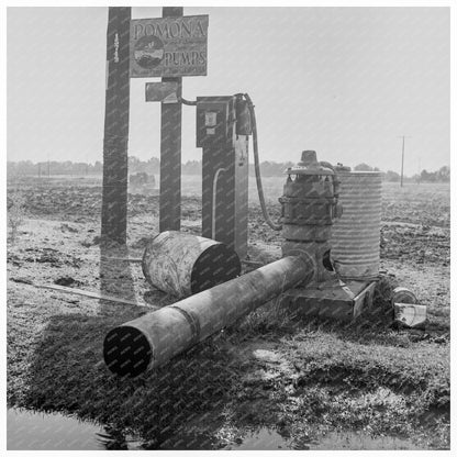 Irrigation Pump in Tulare County California 1938 - Available at KNOWOL