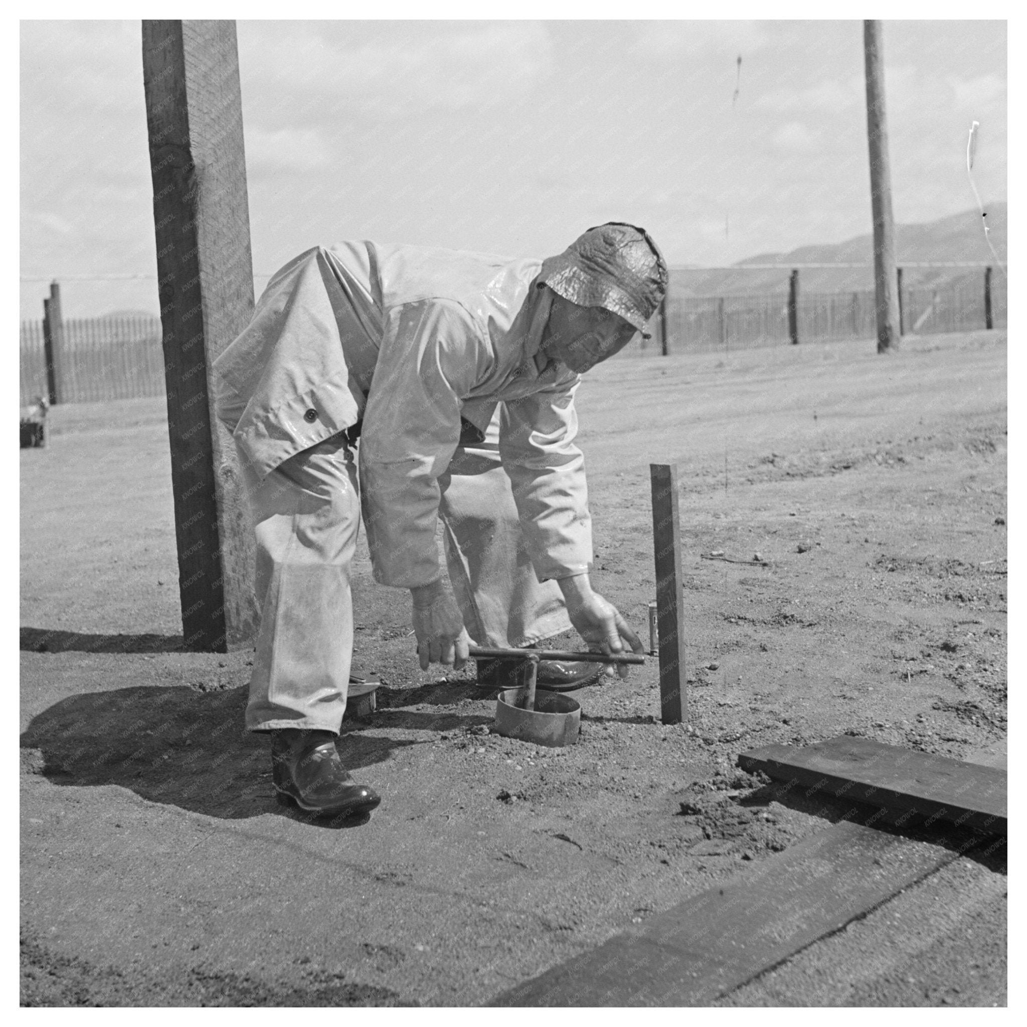 Irrigator in Guayule Nursery Salinas California 1942 - Available at KNOWOL