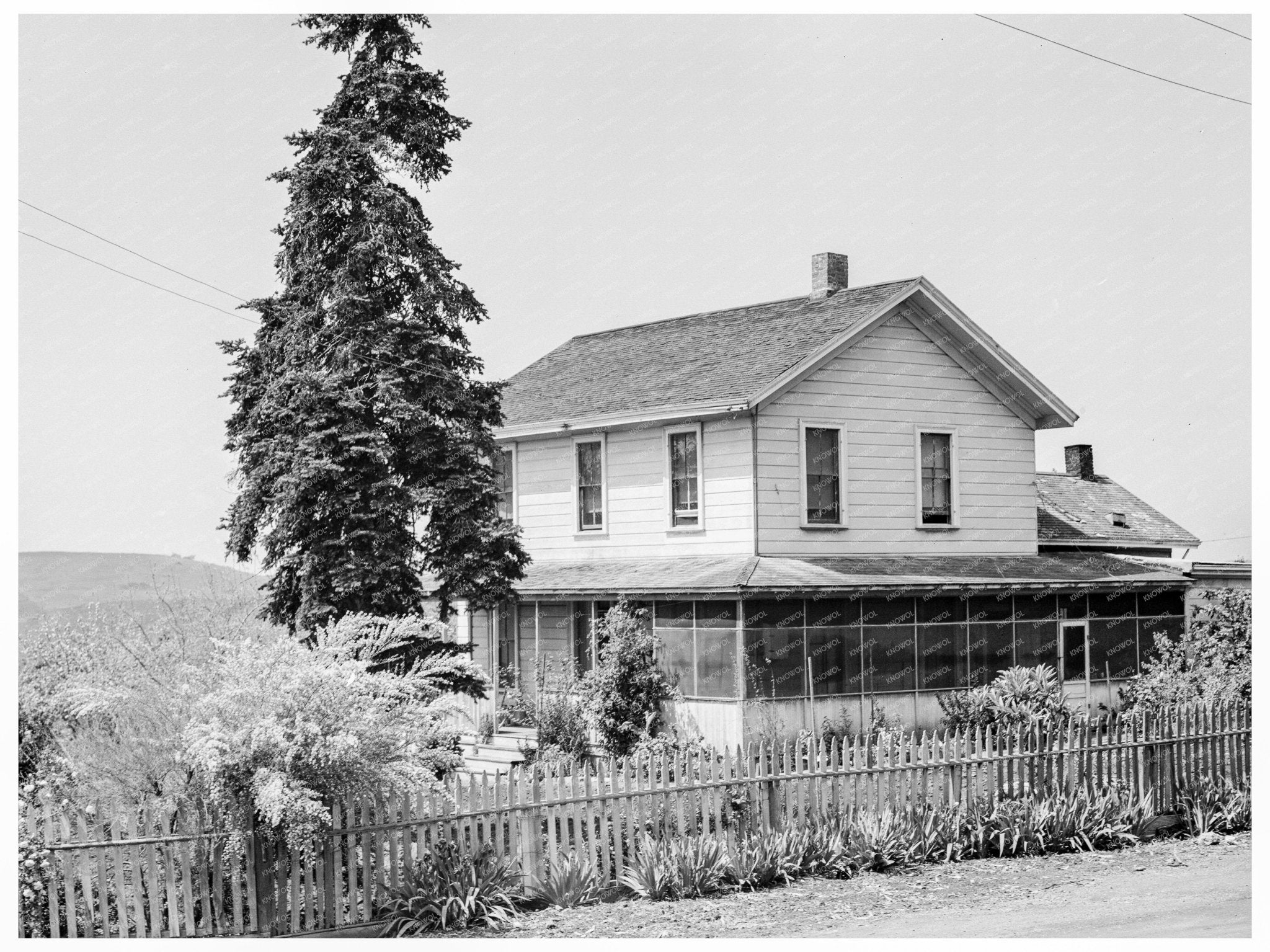 Italian Farmers Ranch House in Santa Clara County 1939 - Available at KNOWOL