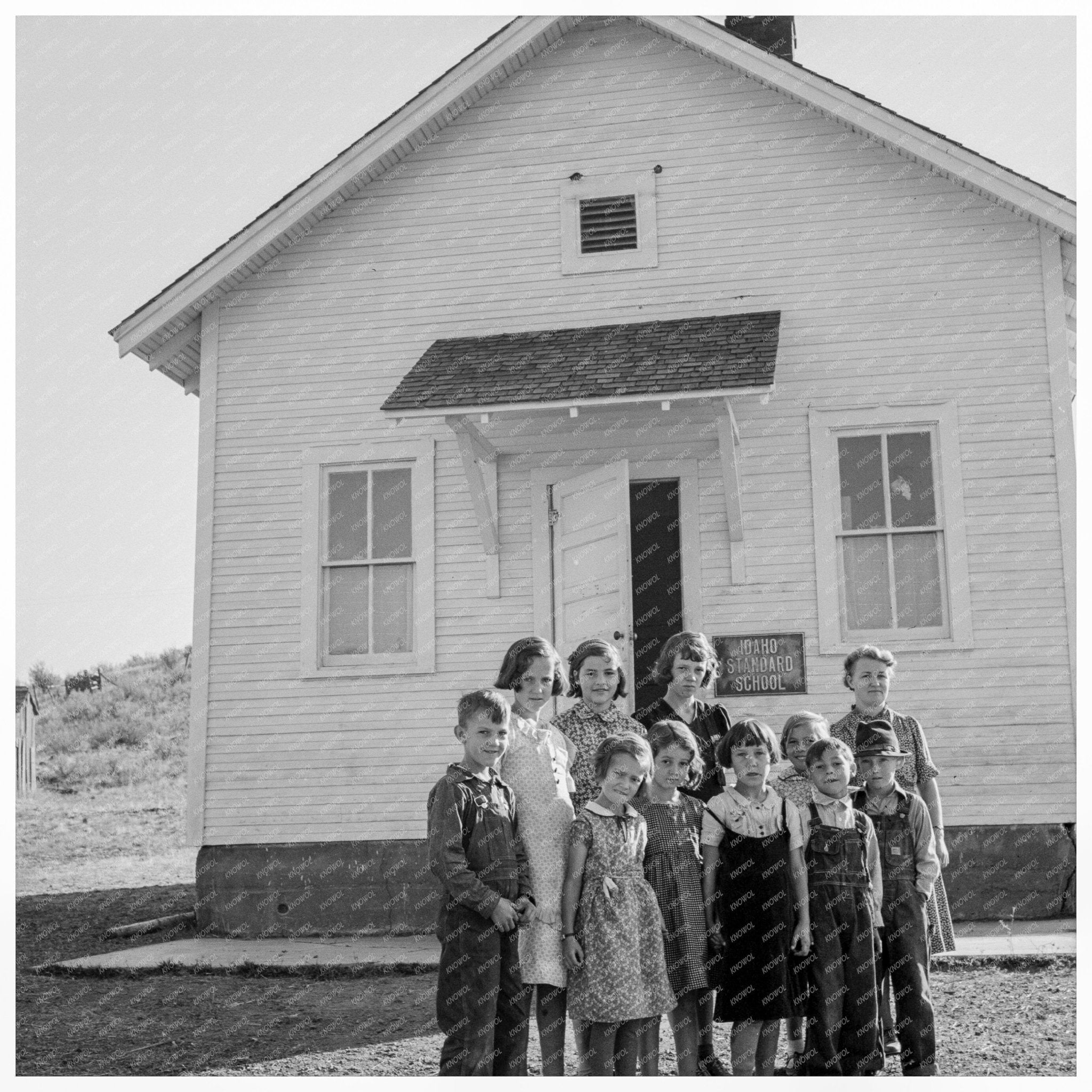 Jacknife School Idaho Students October 1939 - Available at KNOWOL