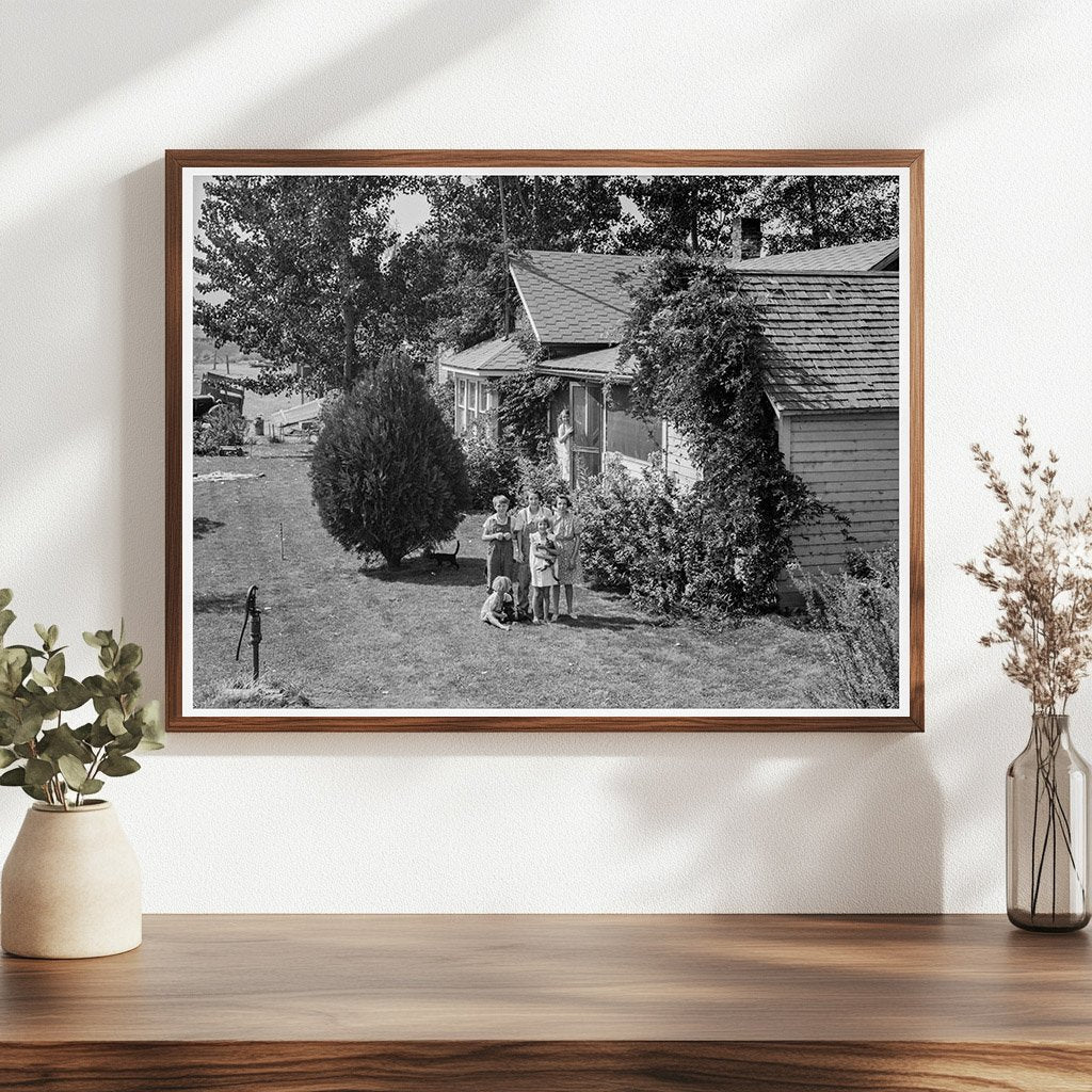 Jacob N. Schrock Family on Their Yakima Valley Farm 1939 - Available at KNOWOL