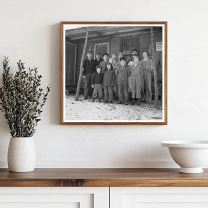 James Simmons Family on Farm Marseilles Illinois 1937 - Available at KNOWOL