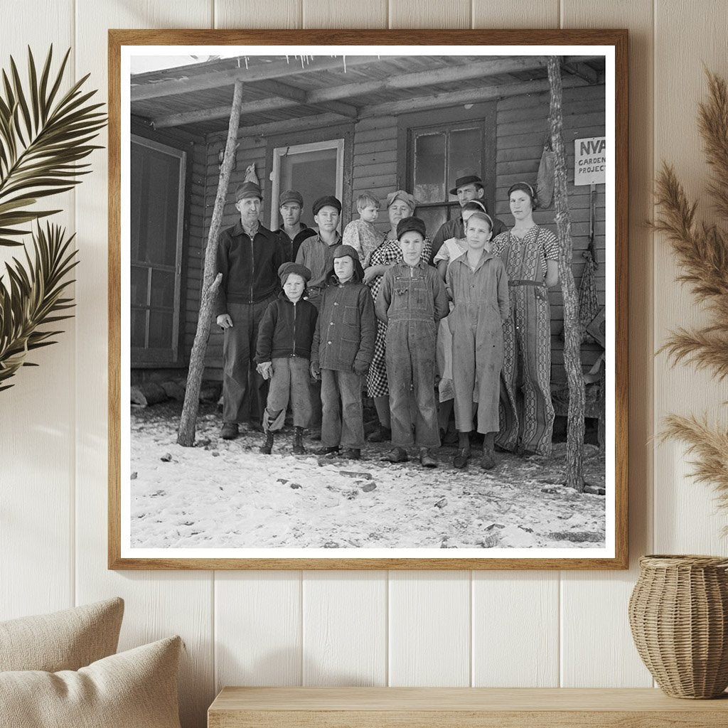 James Simmons Family on Farm Marseilles Illinois 1937 - Available at KNOWOL