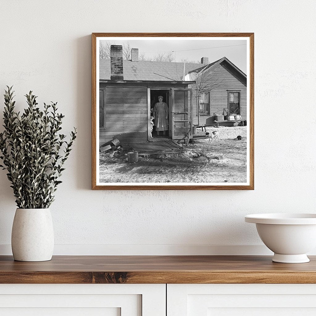 James Simmons Farmhouse Backyard January 1937 - Available at KNOWOL