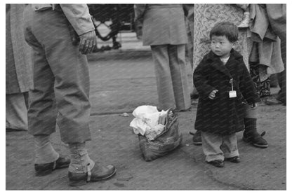 Japanese - American Child Evacuating Los Angeles April 1942 - Available at KNOWOL