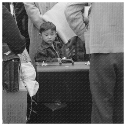 Japanese - American Families at LA Train Station April 1942 - Available at KNOWOL