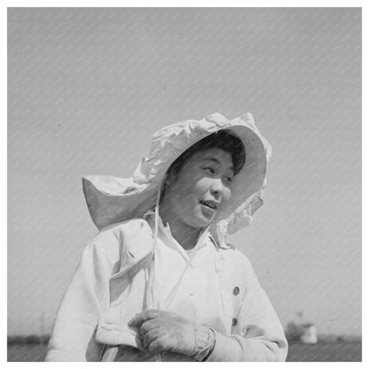 Japanese American Worker in Field May 1942 - Available at KNOWOL