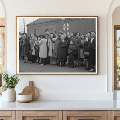 Japanese - Americans at Train Departure Los Angeles 1942 - Available at KNOWOL