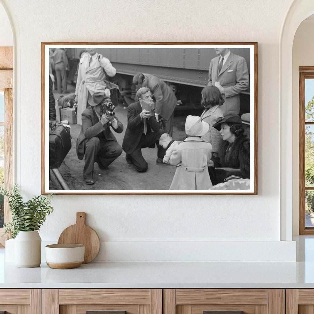 Japanese - Americans Boarding Train in Los Angeles 1942 - Available at KNOWOL