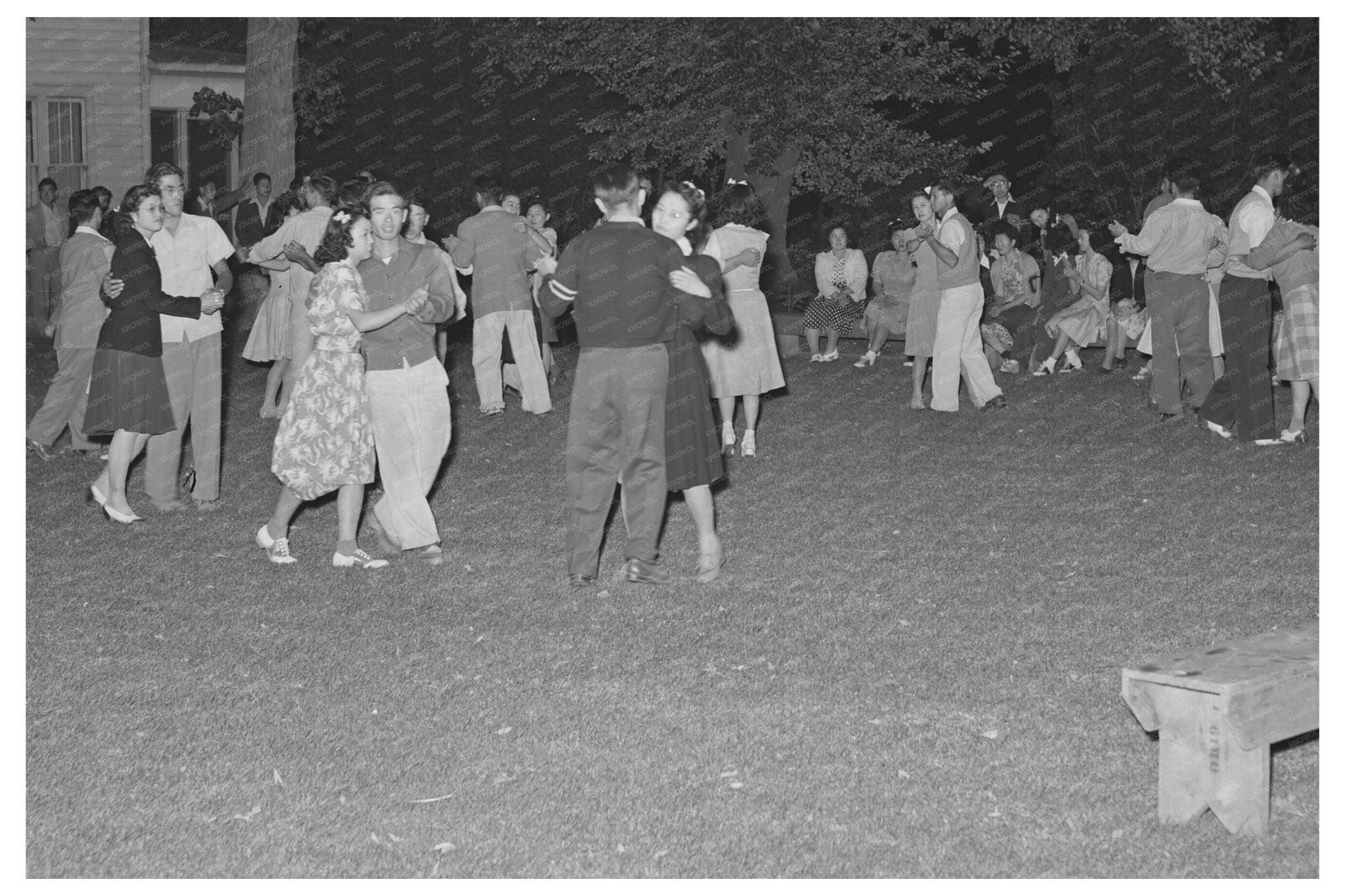 Japanese - Americans Dance at Nyssa Camp July 1942 - Available at KNOWOL