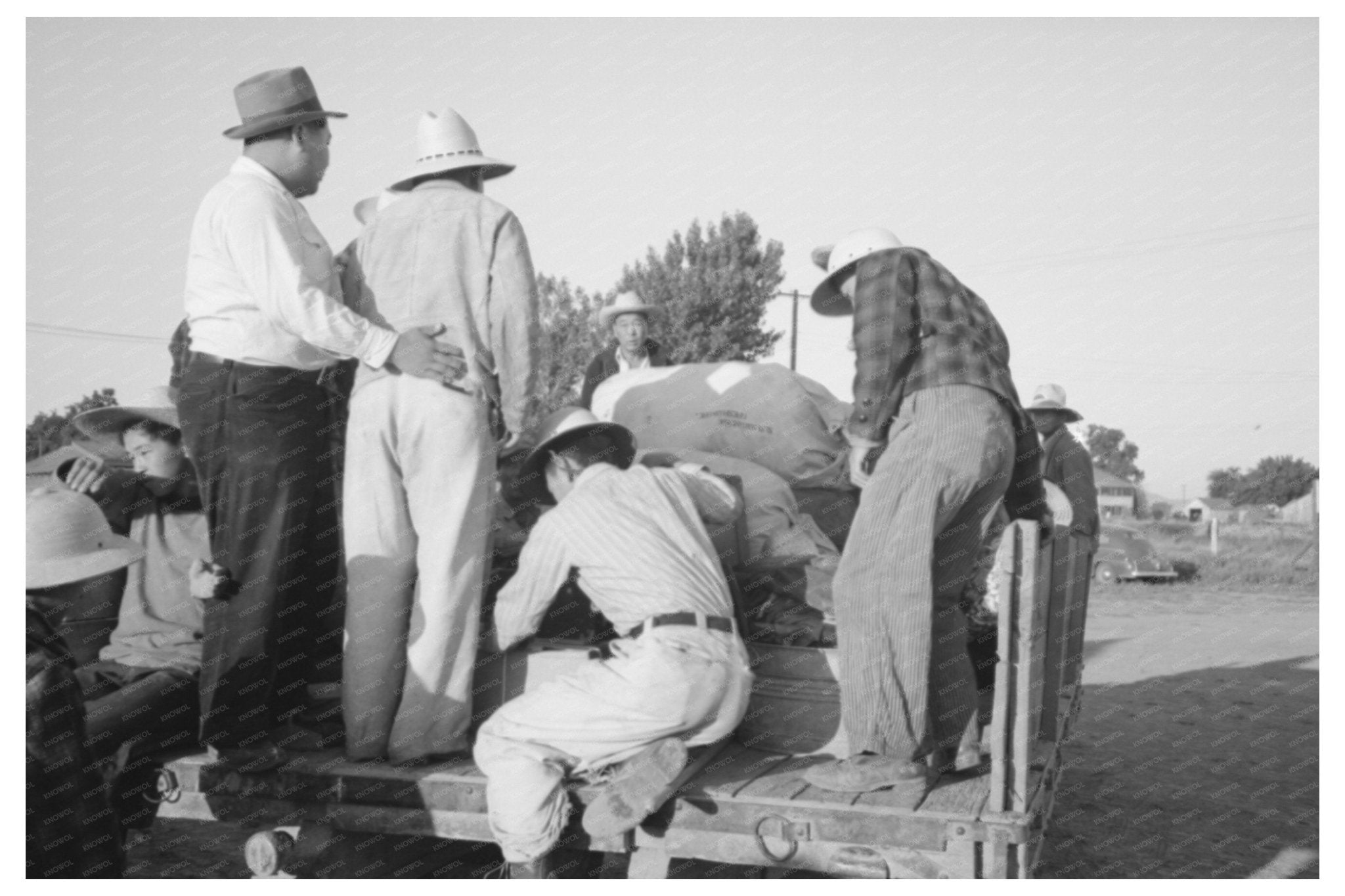 Japanese - Americans Depart Mobile Camp Nyssa Oregon 1942 - Available at KNOWOL