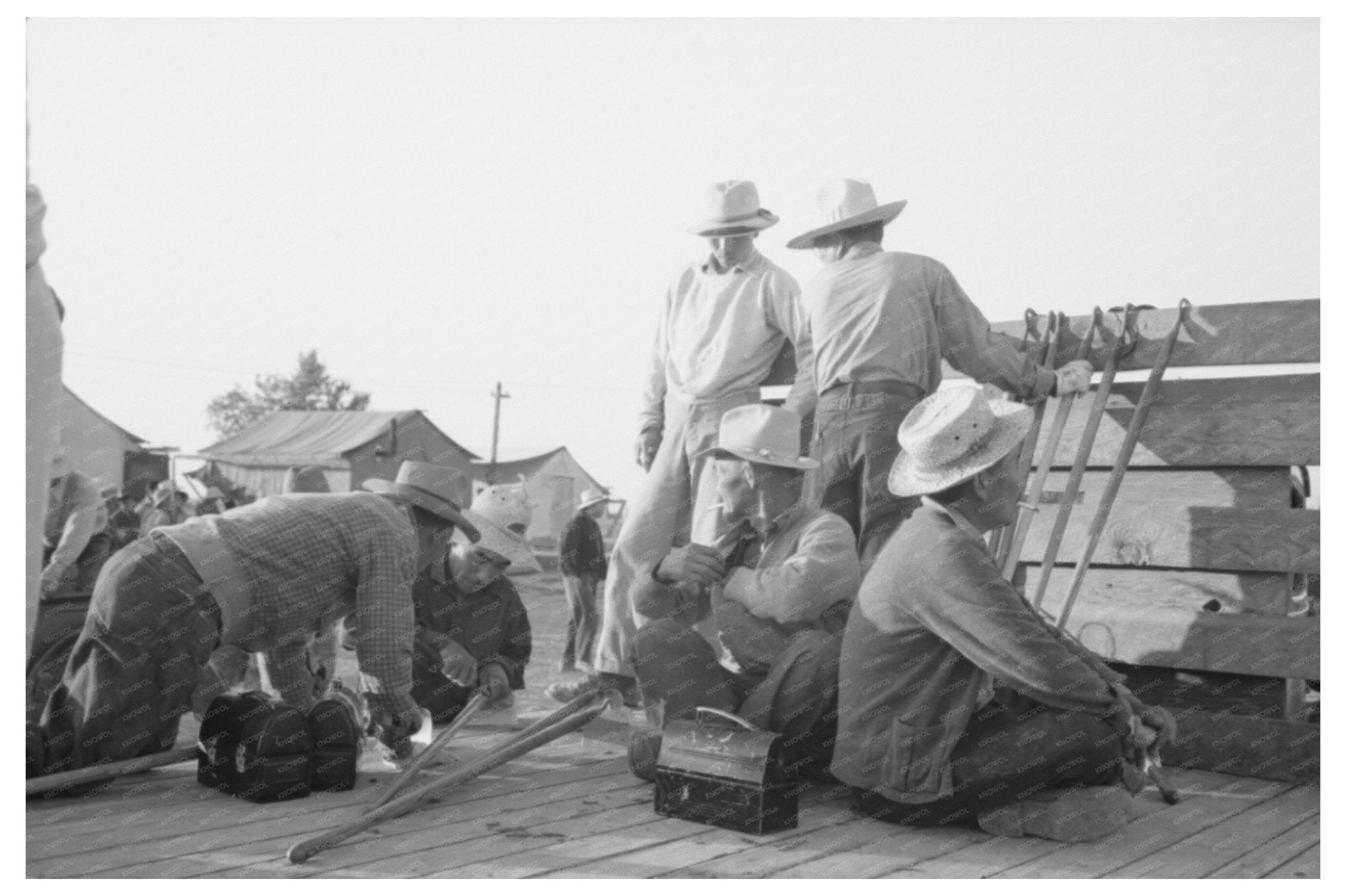 Japanese - Americans Labor Camp Scene Nyssa Oregon July 1942 - Available at KNOWOL