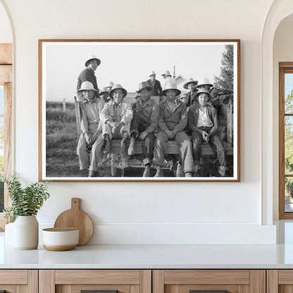 Japanese - Americans Leaving Camp for Farm Work Oregon 1942 - Available at KNOWOL