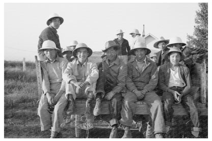 Japanese - Americans Leaving Camp for Farm Work Oregon 1942 - Available at KNOWOL