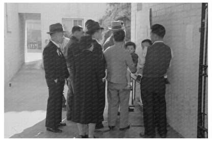 Japanese - Americans Read Evacuation Orders April 1942 - Available at KNOWOL